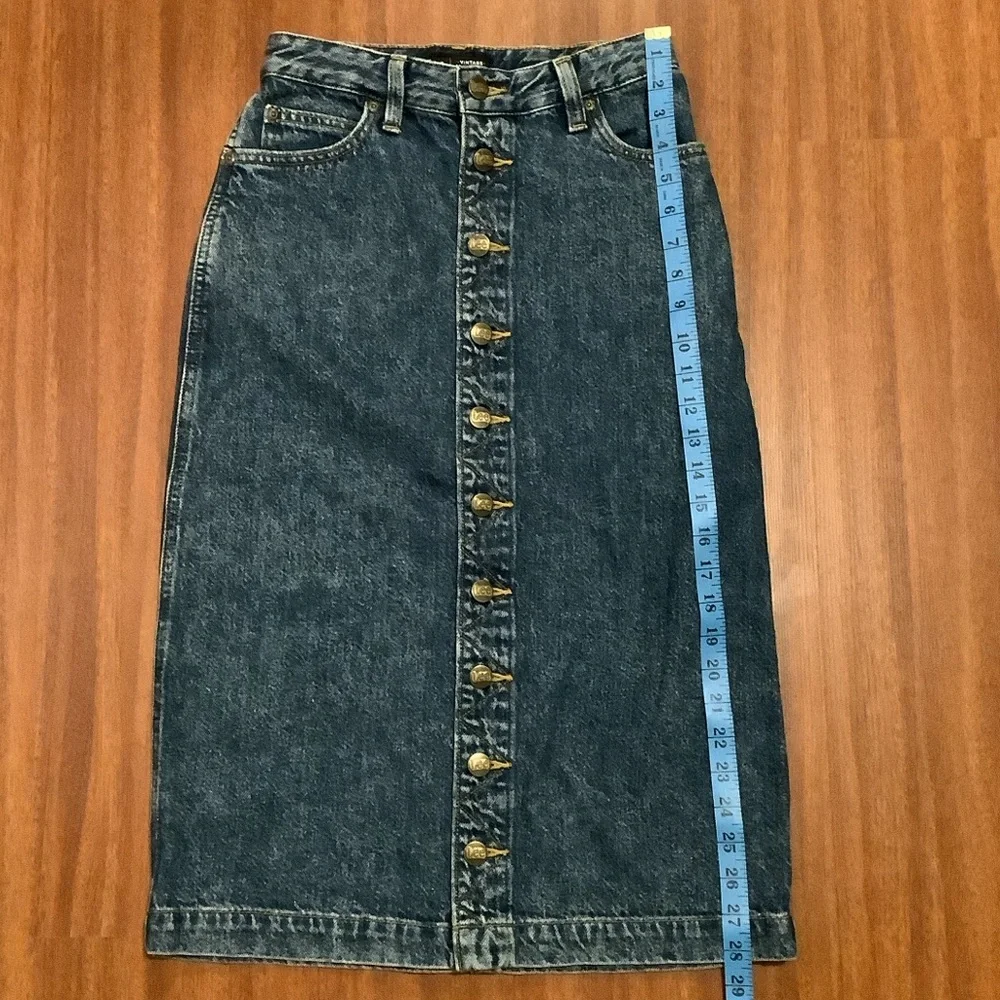 Lee vintage modern high rise midi skirt size 26 - Picture 4 of 10